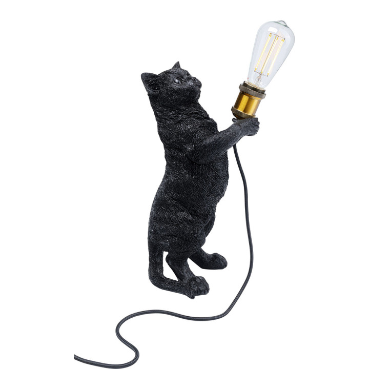Настольная лампа Черный кот