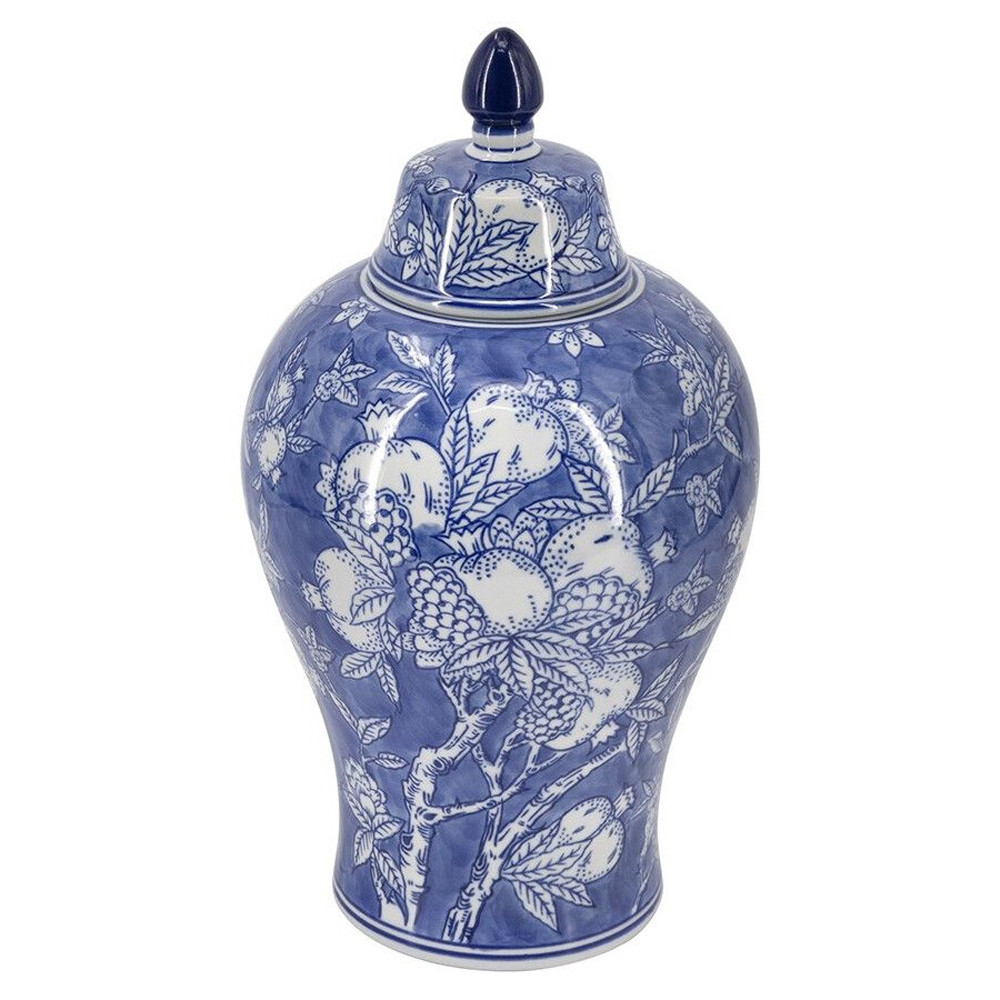 Ваза с крышкой в китайском стиле Гранатовое дерево Blooming Pomegranate