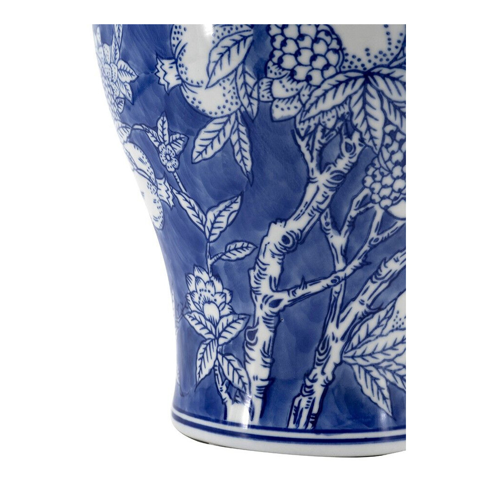 Ваза с крышкой в китайском стиле Гранатовое дерево Blooming Pomegranate