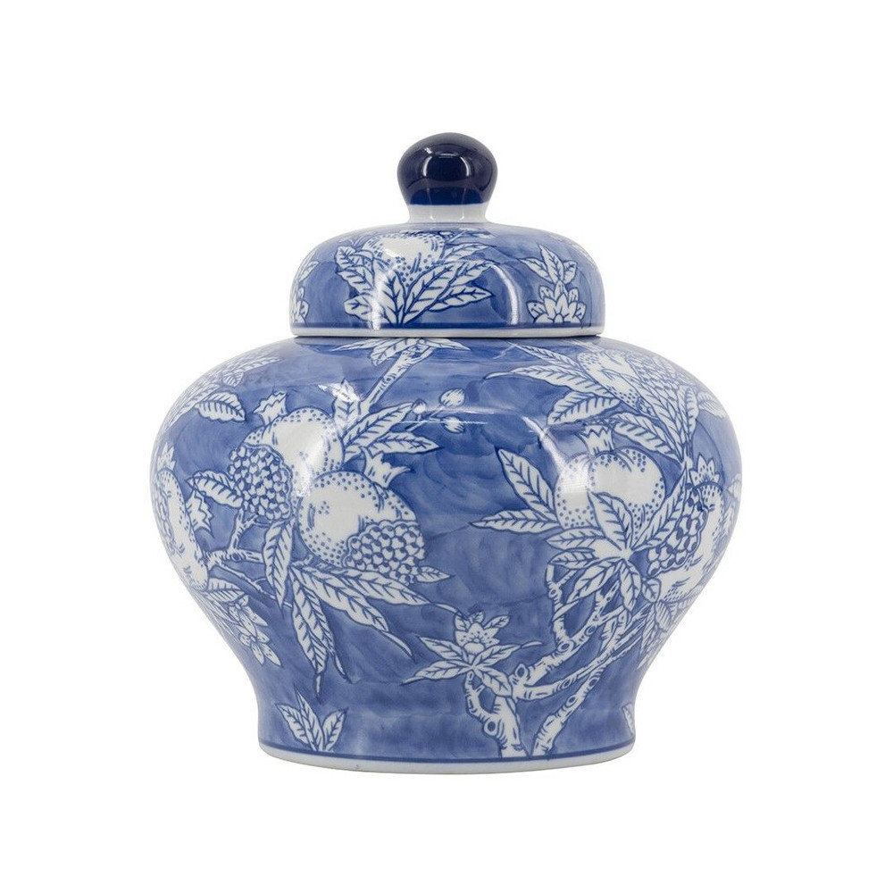 Ваза с крышкой в китайском стиле Гранатовое дерево Blooming Pomegranate