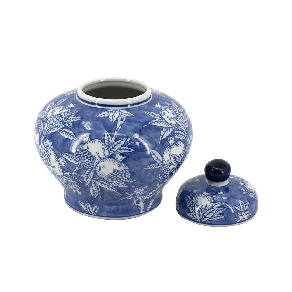 Ваза с крышкой в китайском стиле Гранатовое дерево Blooming Pomegranate