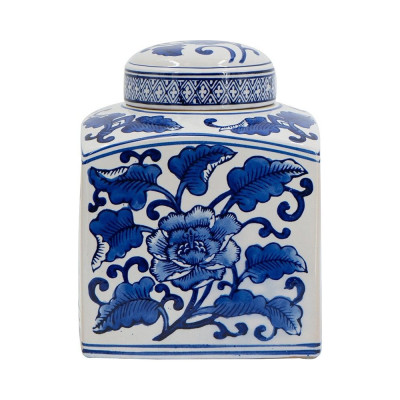 Ваза с крышкой в китайском стиле Oriental Blue & White Ornament Vases