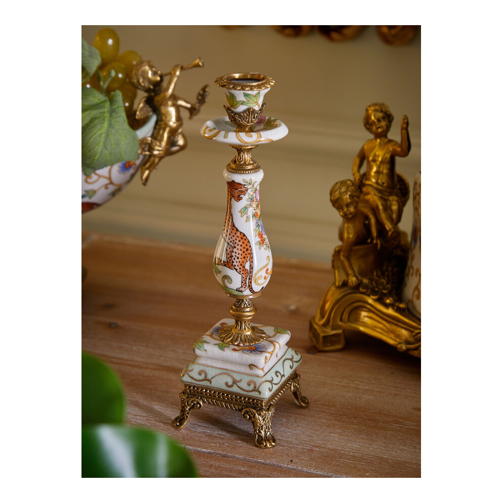 Подсвечник с растительным и животным дизайном Centennial Garden