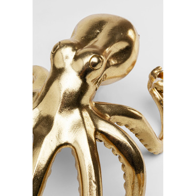 Большой Подсвечник золотой Осьминог Gold Octopus Candlestick