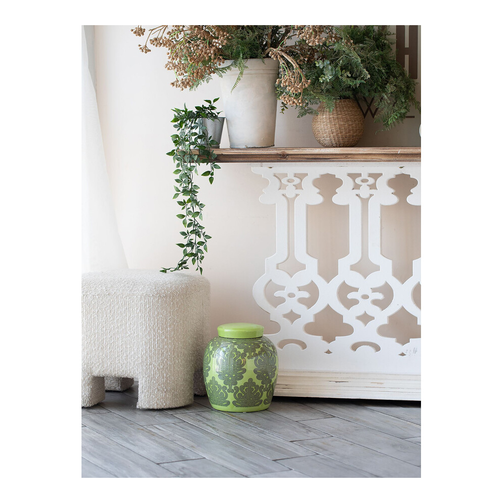 Банка с крышкой Porcelain Malachite Jar