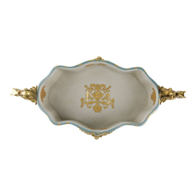 Чаша с орнаментом на бронзовых ножках в виде львов Eden Garden