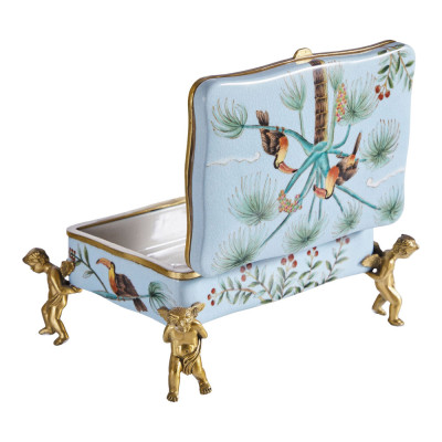 Шкатулка на четырех ангелах Blue Garden