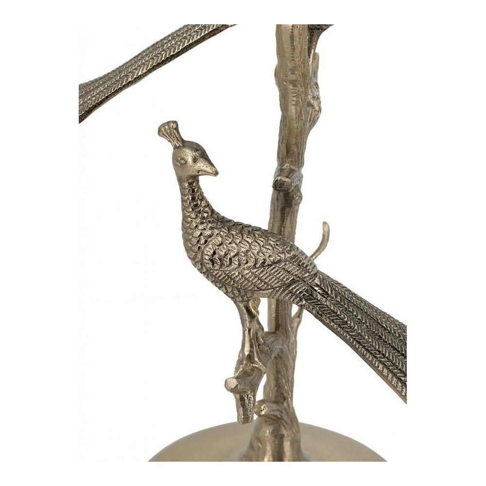 Столик с круглой стеклянной столешницей и корпусом в виде двух павлинов на ветке Table Two Peacocks