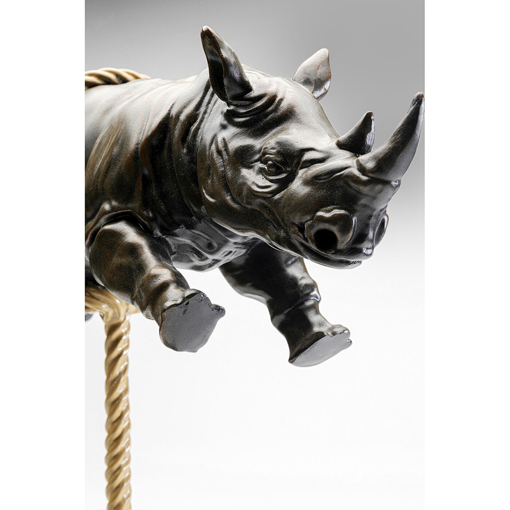 Декоративная статуя из стали Duo Rhinos