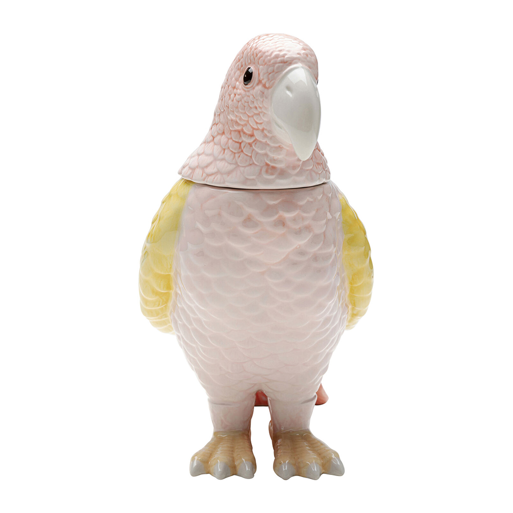 Декоративная банка с крышкой Pink Parrot