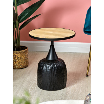 Приставной столик с факутрным черным основанием Ethiopia