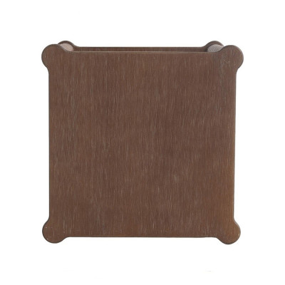 Приставной столик деревянный с резными ножками и нижней полкой Vintage Side Table Brown Wood