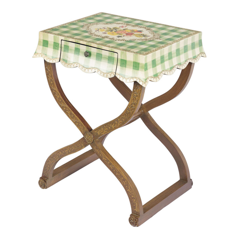 Приставной столик с ящиком в стиле ретро Vintage Country Table
