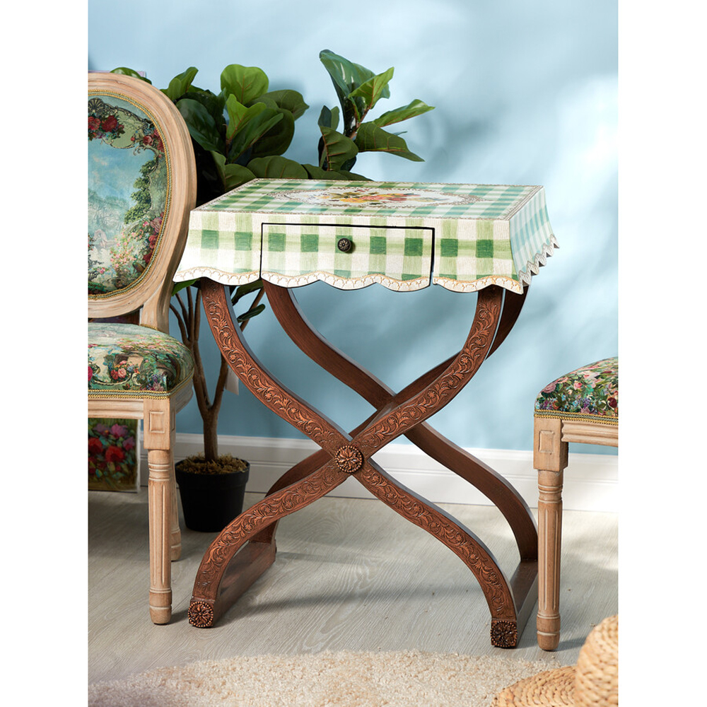 Приставной столик с ящиком в стиле ретро Vintage Country Table