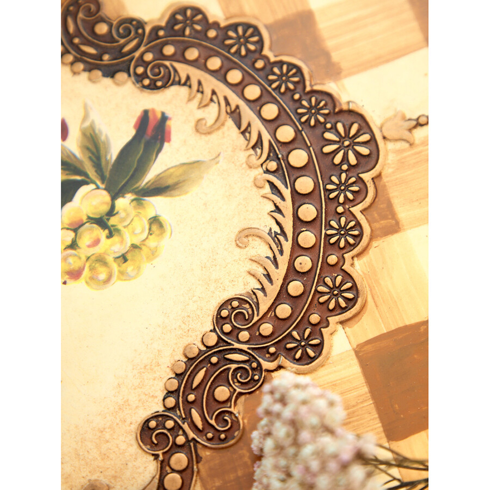 Приставной столик с ящиком в стиле ретро Vintage Rustic Tablecloth