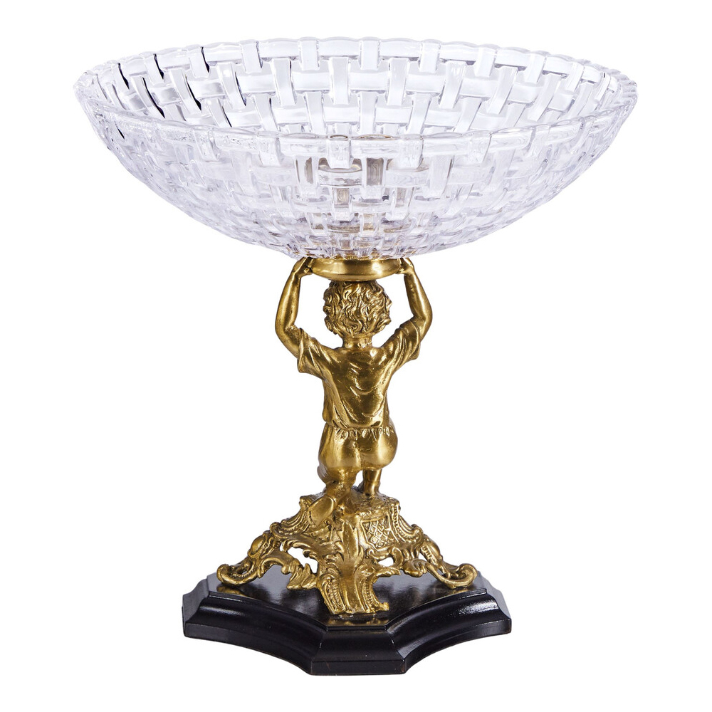 Чаша для фруктов с подножием в виде ангела Eden Garden