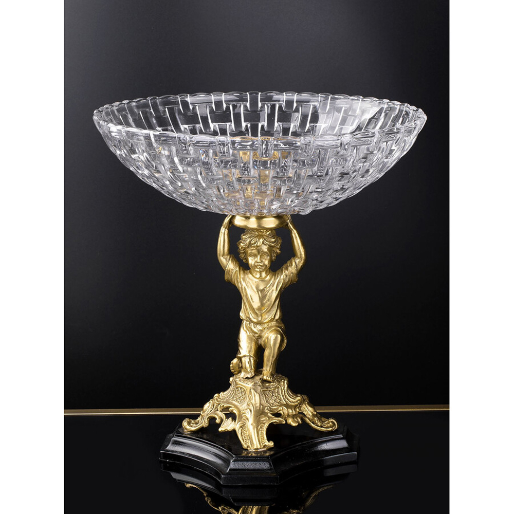 Чаша для фруктов с подножием в виде ангела Eden Garden