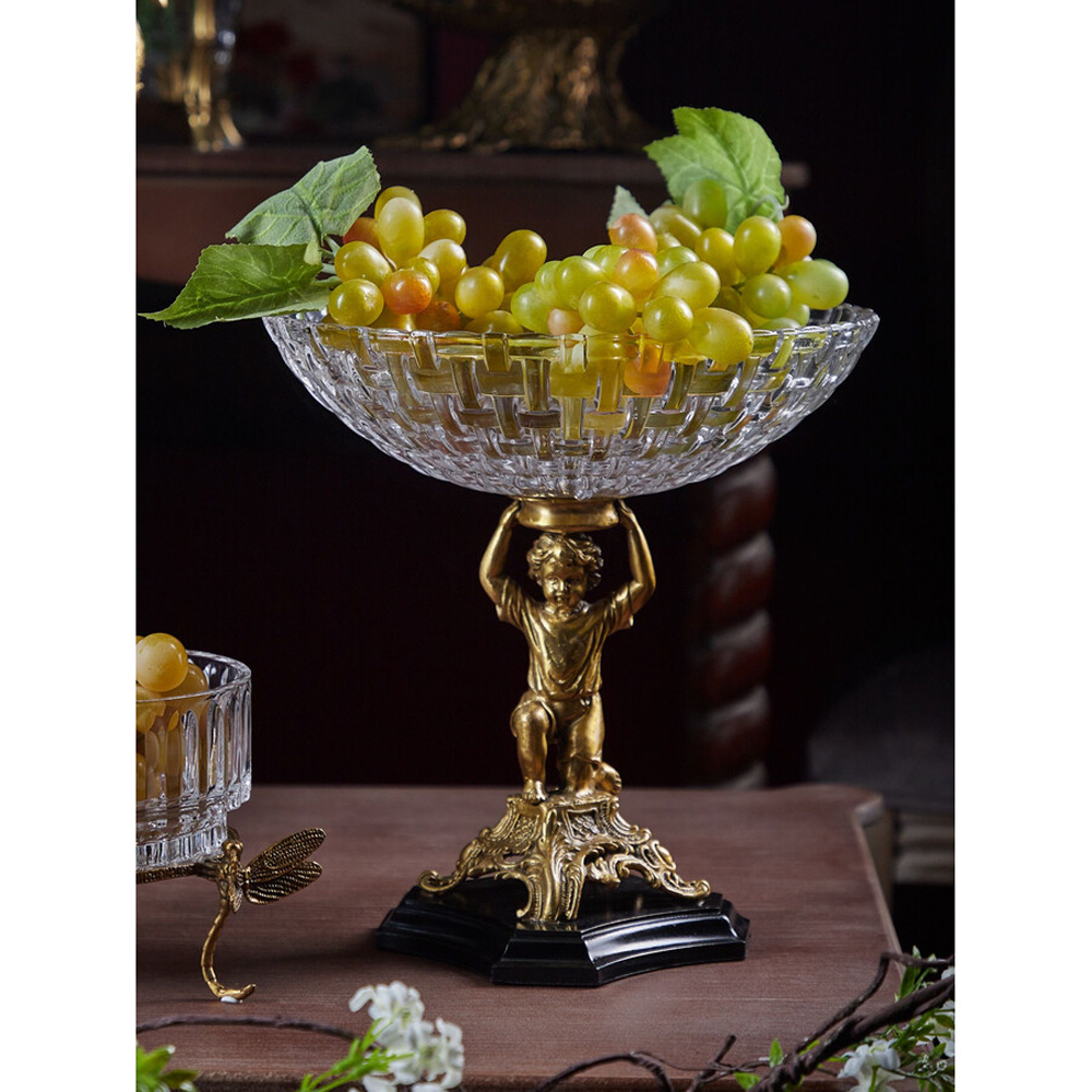 Чаша для фруктов с подножием в виде ангела Eden Garden