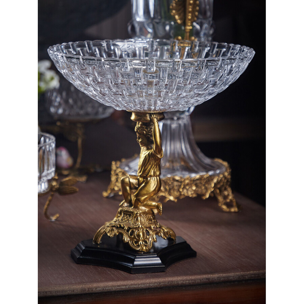 Чаша для фруктов с подножием в виде ангела Eden Garden