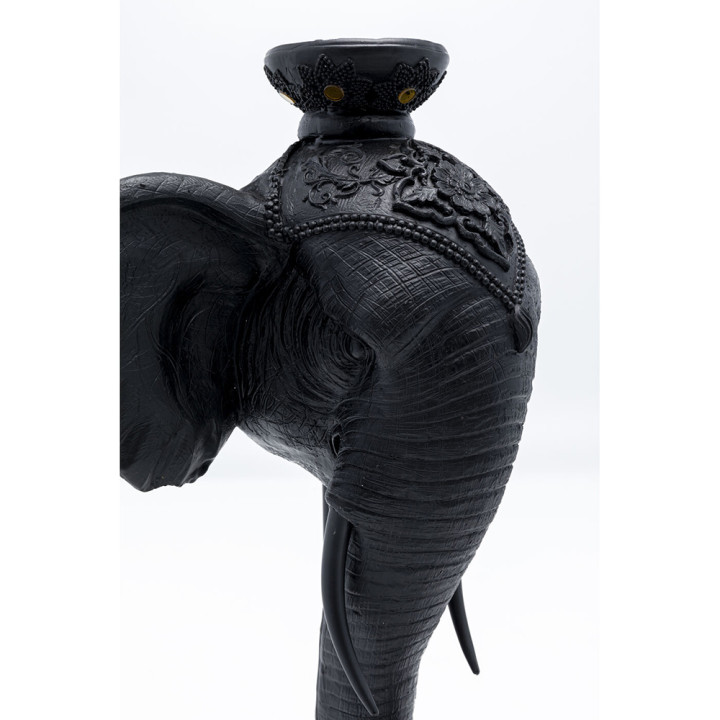 Подсвечник черный Elephant's head