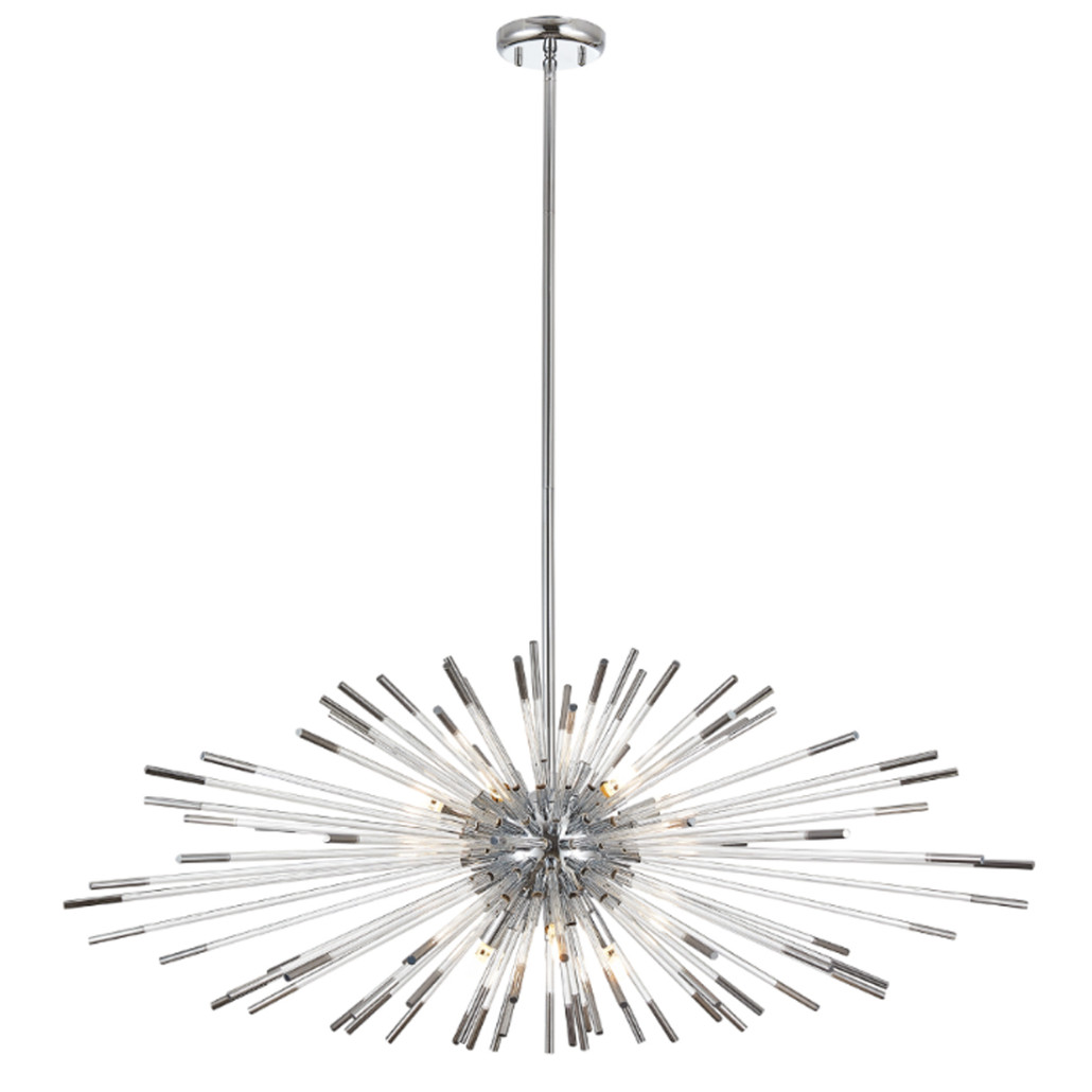 Дизайнерский светильник с лучами Morning Sun Chandelier Silver