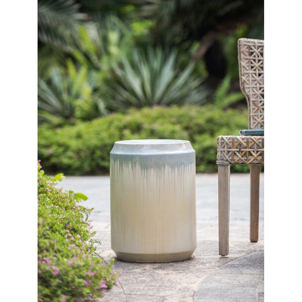 Керамический Табурет в оттенках бежевого и голубого цветов Gradient Stool