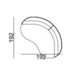 Двухместный диван Calypso