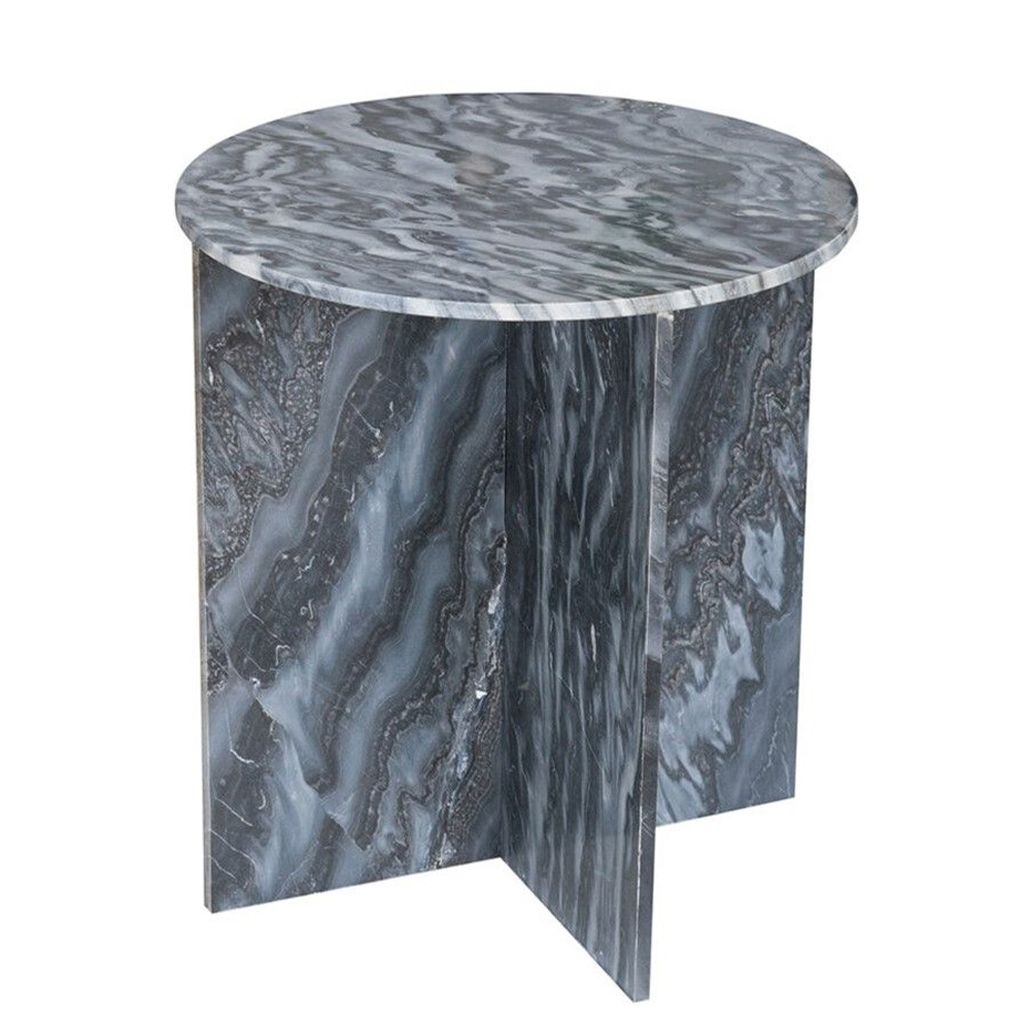 Столик кофейный с столешницей из черного мрамора Compact Black Marble Table