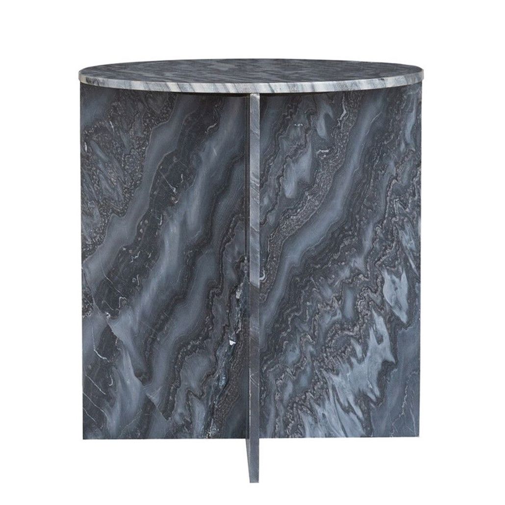 Столик кофейный с столешницей из черного мрамора Compact Black Marble Table