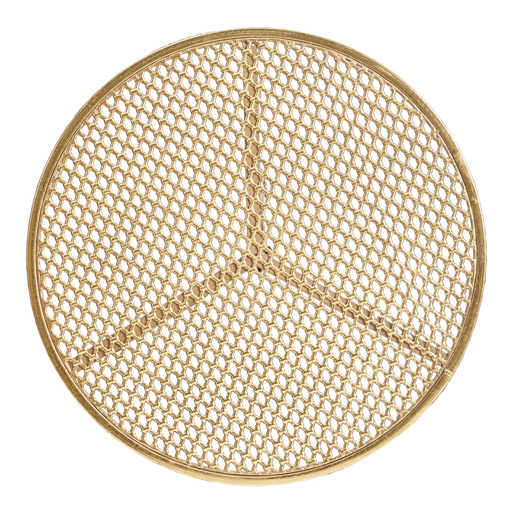 Столик приставной золотистый с орнаментом на столешнице Tanzania