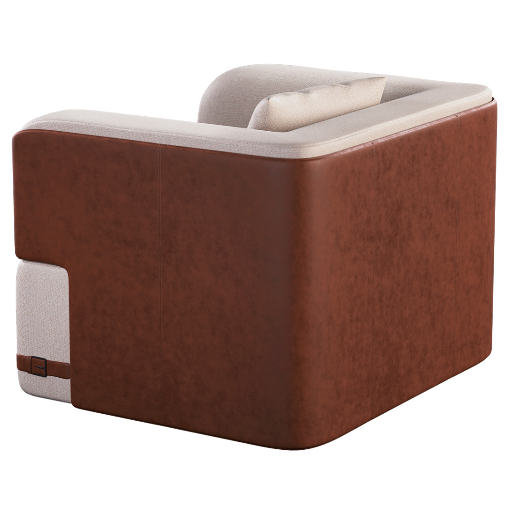 Кресло Richmond  с кожаной отделкой