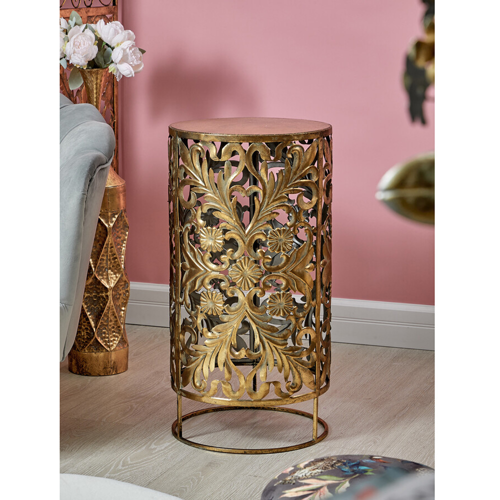 Столик приставной с цветочной резной фактурой Madagascar