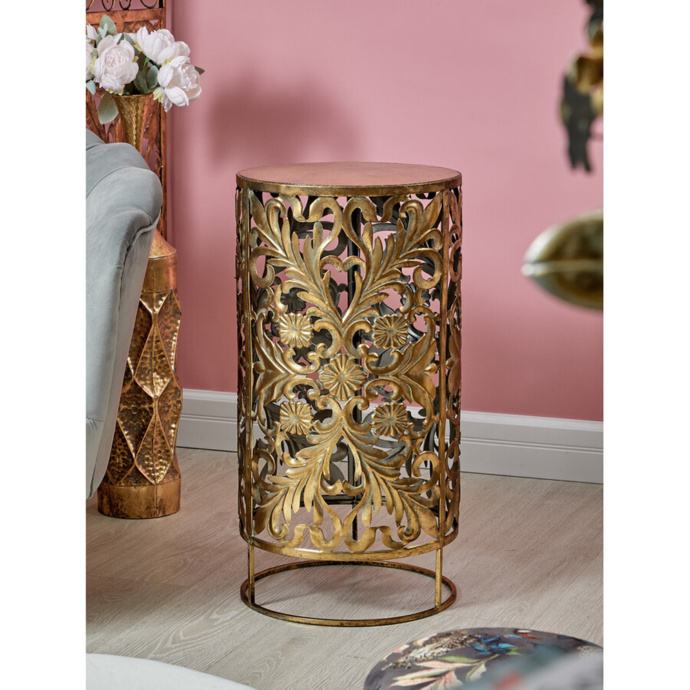 Столик приставной с цветочной резной фактурой Madagascar