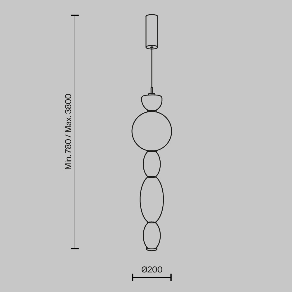 Подвесной светильник Adore LED 3000K 17Bт