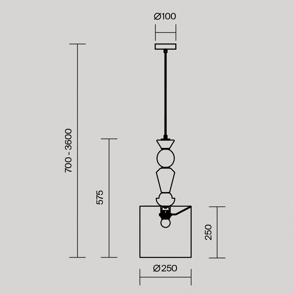 Подвесной светильник Comforty Е27*1