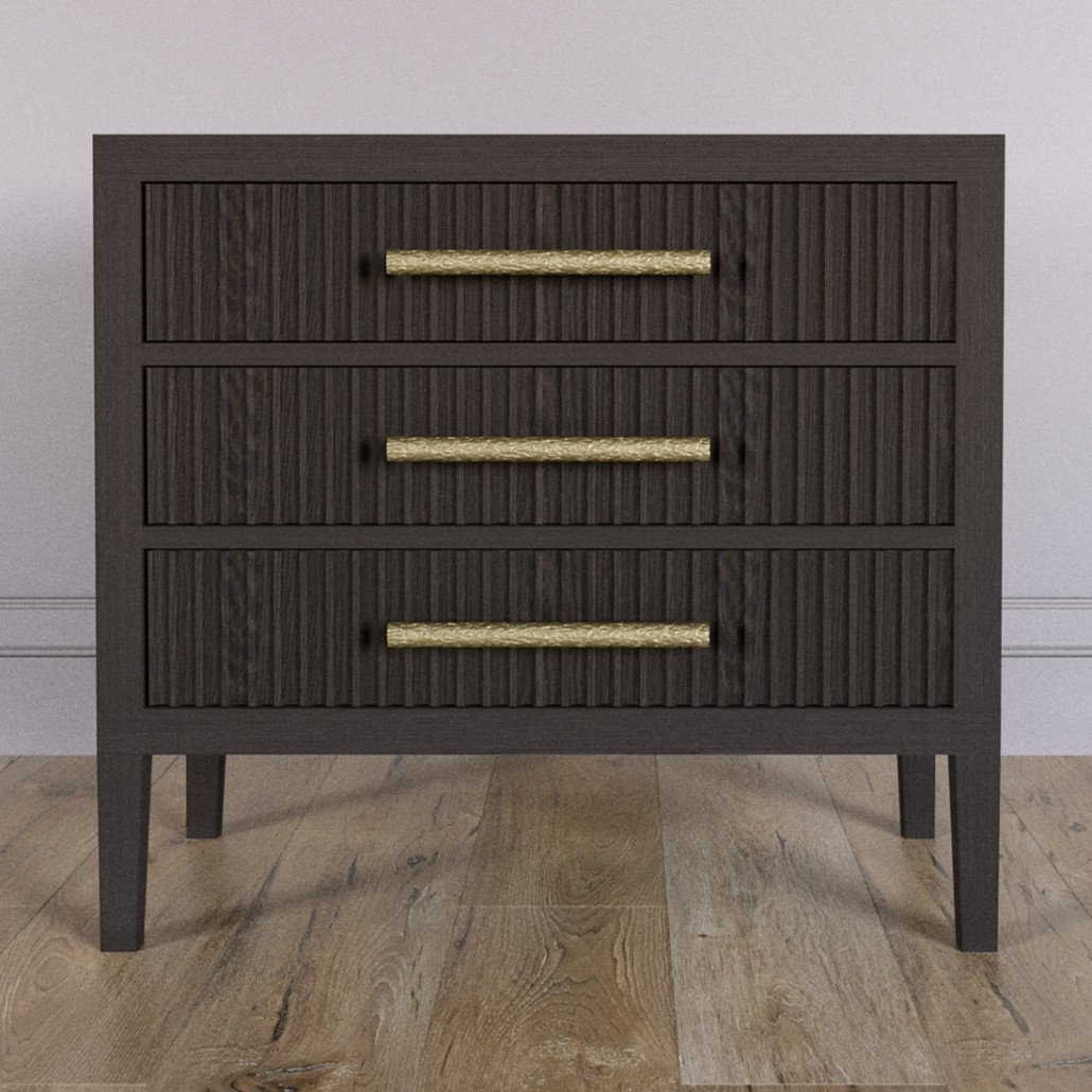 Тумба Primo  с тремя ящиками шпон темный орех