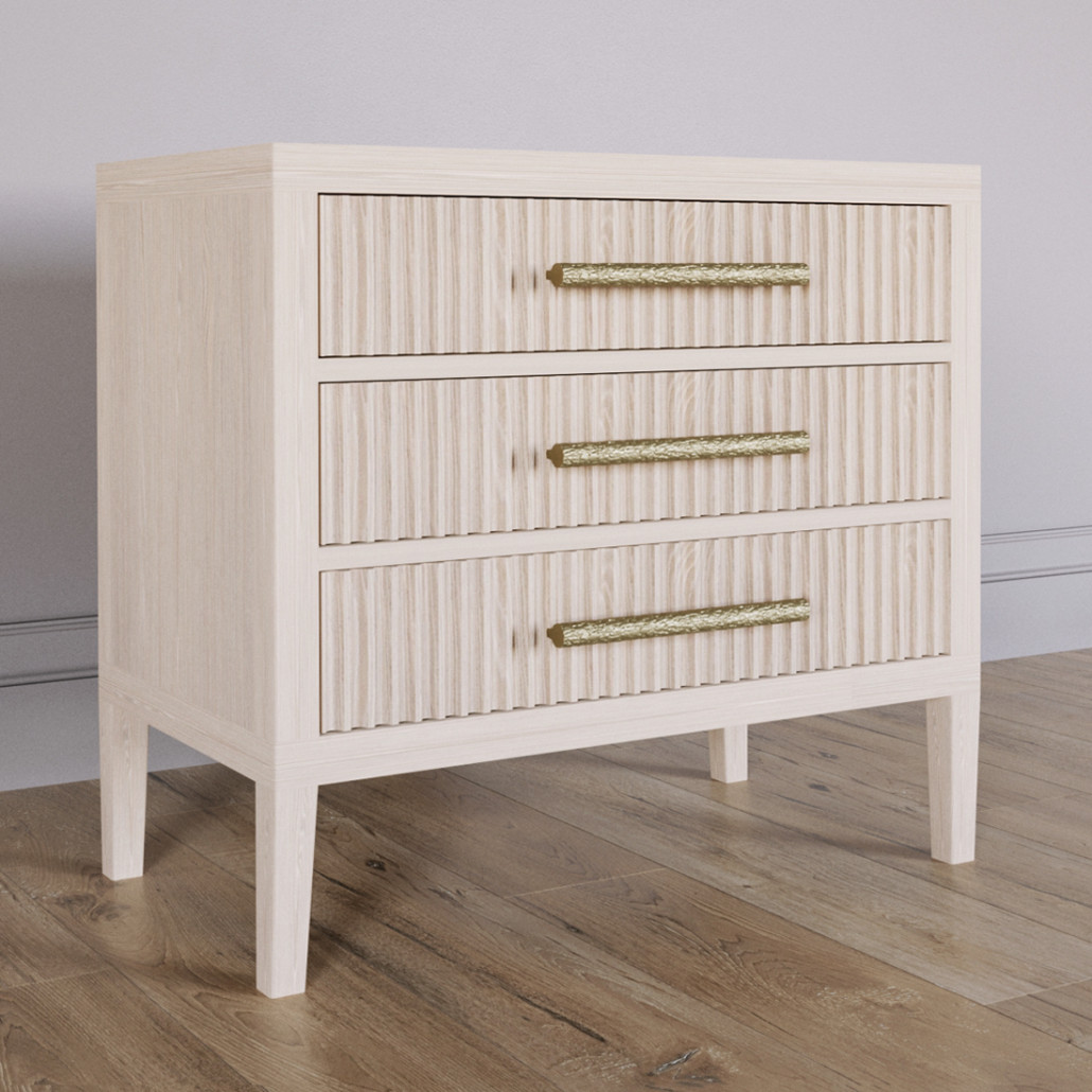 Тумба Primo с тремя ящиками шпон Светлый дуб