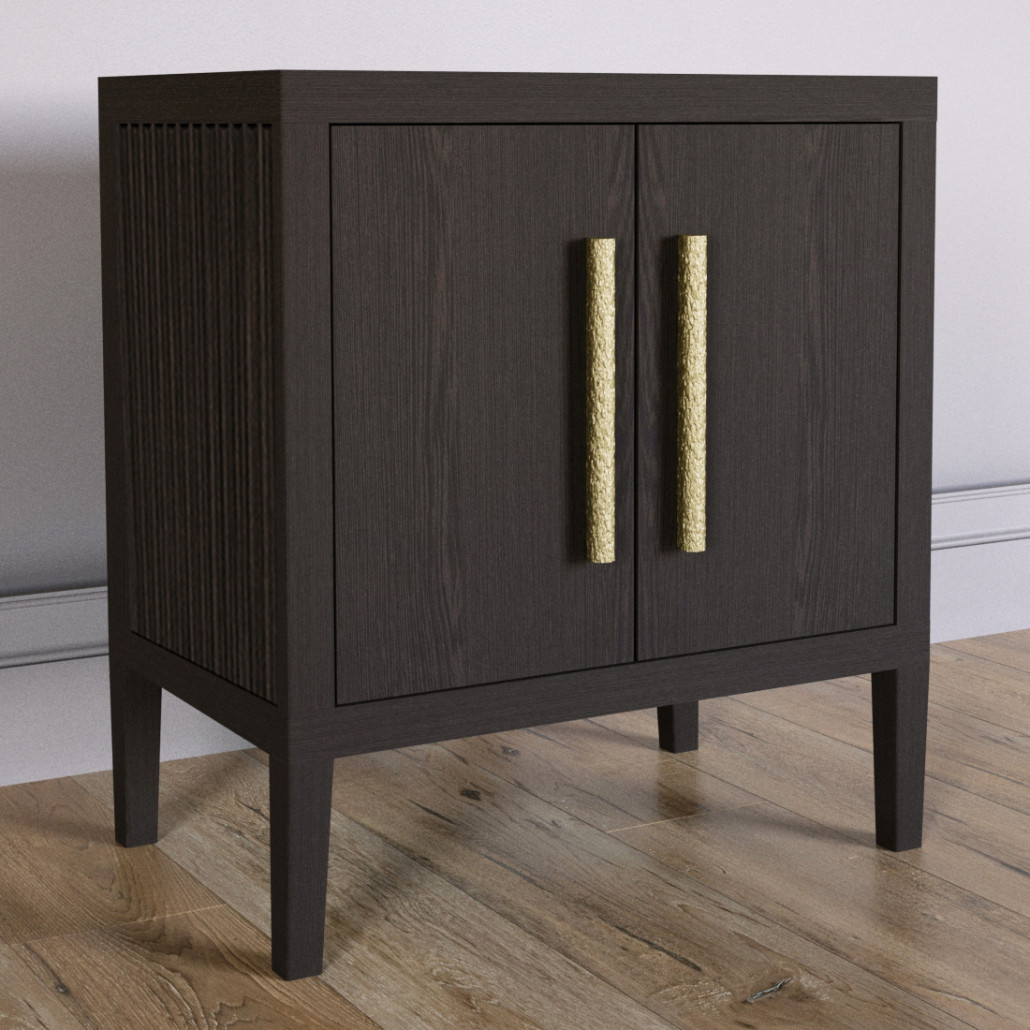 Тумбочка Primo с дверцами шпон темный орех