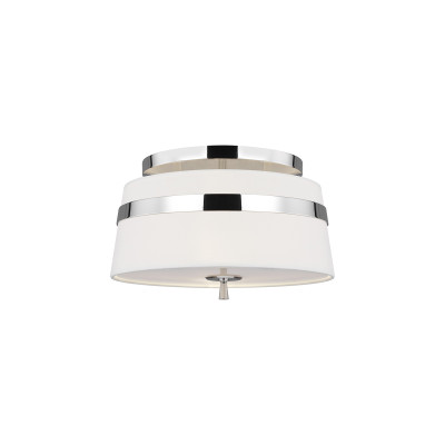 Потолочный светильник с белым тканевым абажуром Generation Lighting