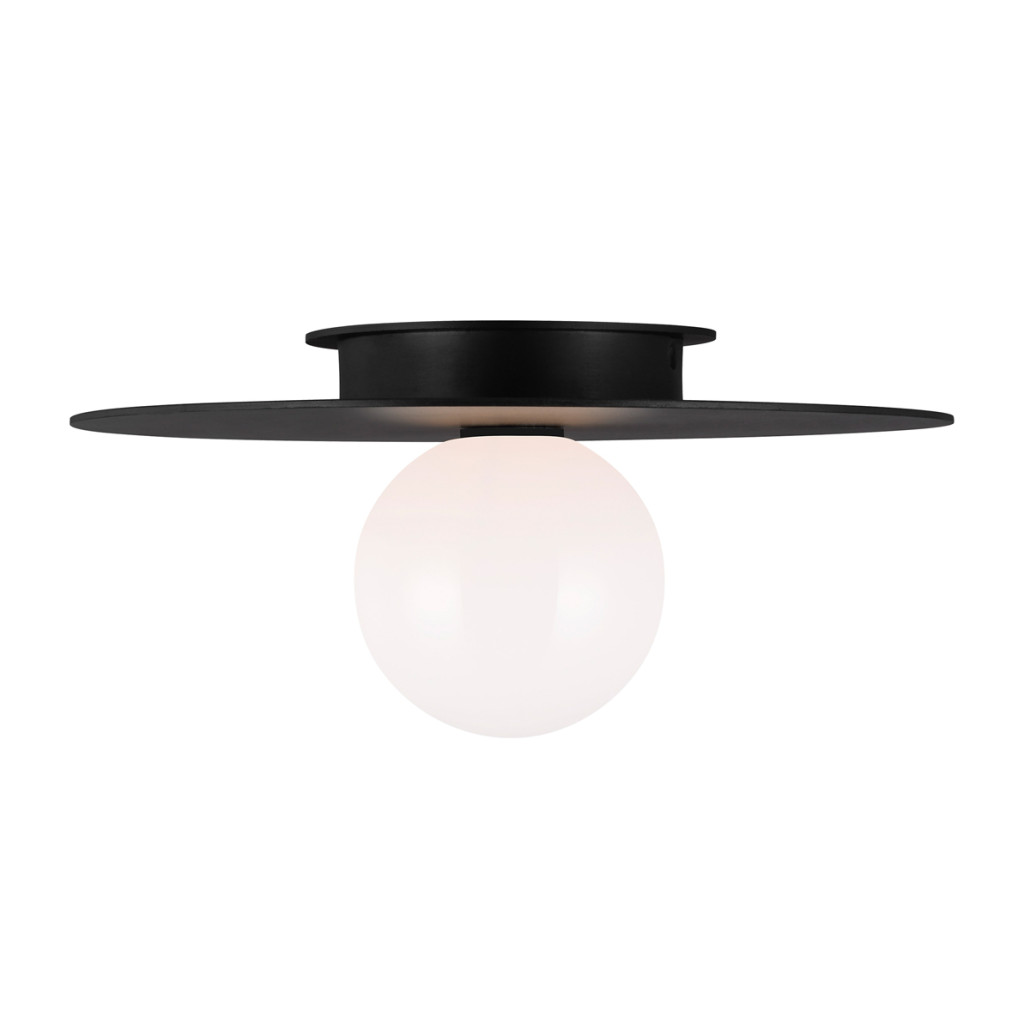 Потолочный светильник с шарообразным плафоном из белого матового стекла Generation Lighting