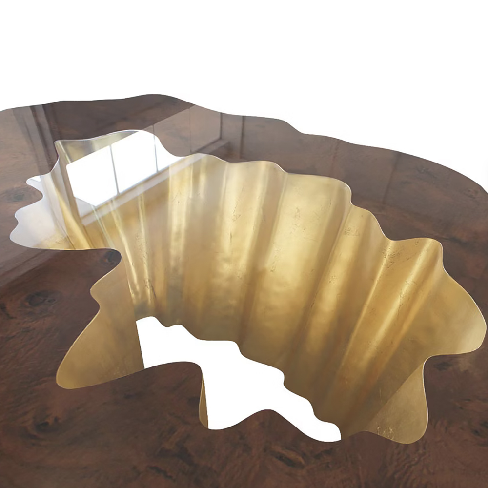 Кофейный стол Burl Exotic tree Coffee Table Black