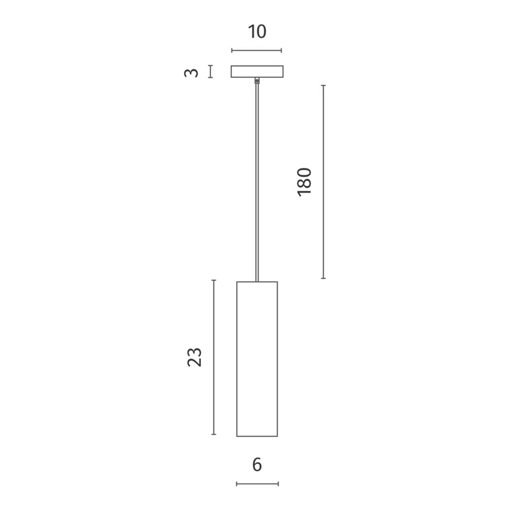 Подвесной светильник в форме цилиндра Douro Light белый мрамор