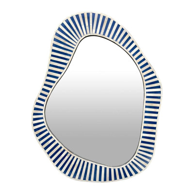 Зеркало Drop Bone Inlay сине-белое