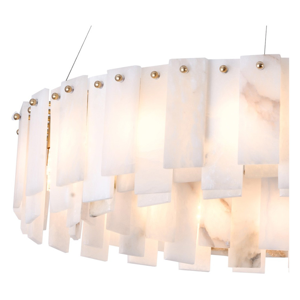 Подвесная люстра круглая Marble square Chandelier 80