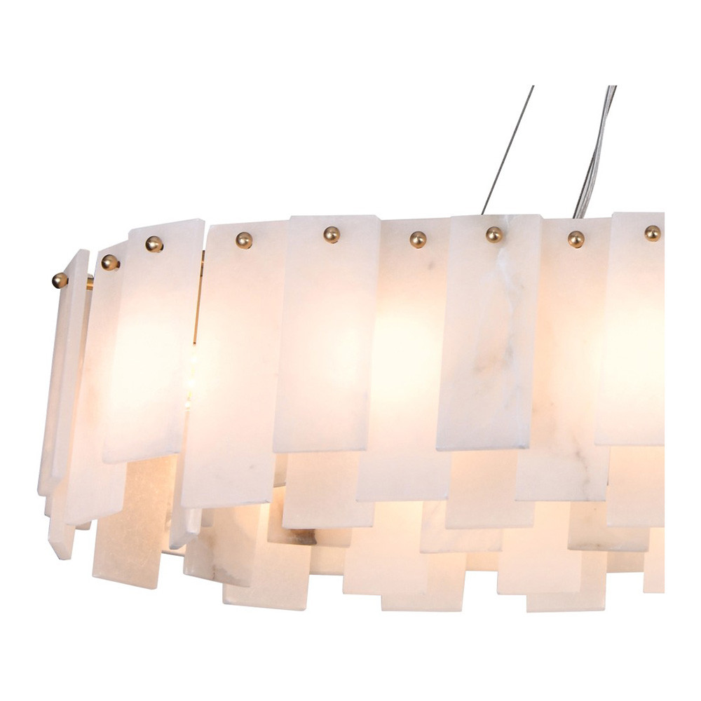 Подвесная люстра прямоугольная Marble square Chandelier