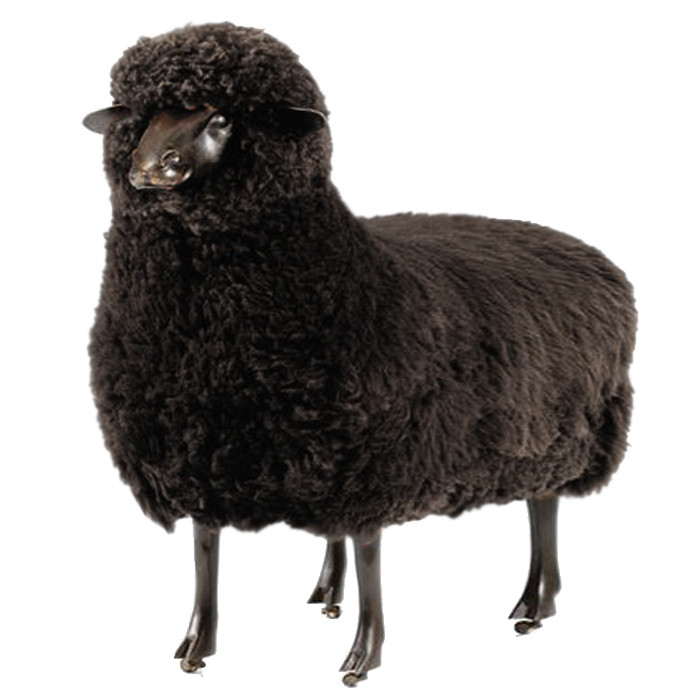 Пуф Овечка Sheep Bench black