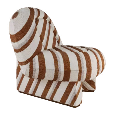 Кресло WIGO Diagonal Stripe Ginger без подлокотников