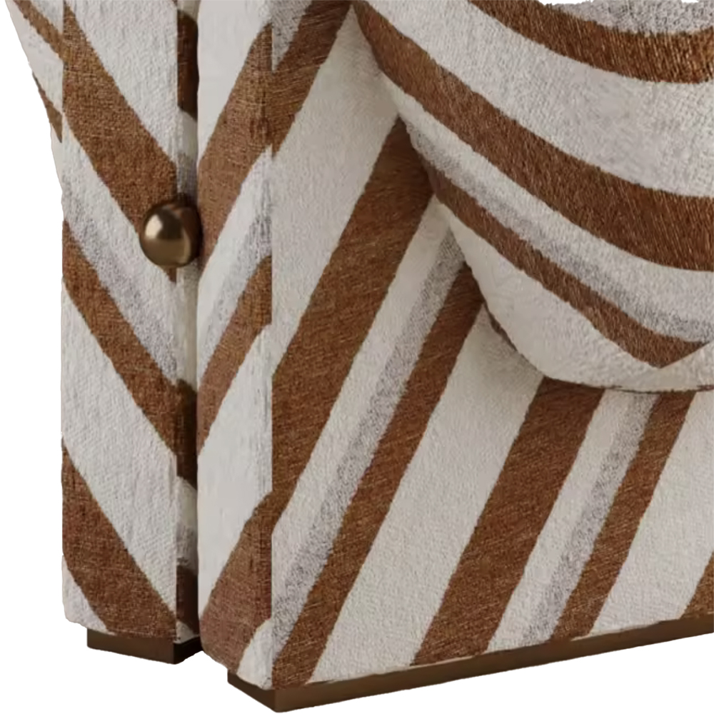 Кресло WIGO Diagonal Stripe Ginger  без подлокотников