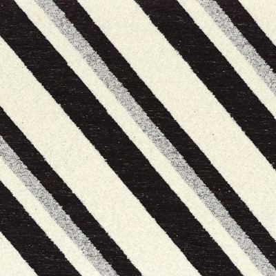 Мебельная Ткань WIGO Diagonal Stripe Boucle Chenille Букле широкая черная полоса