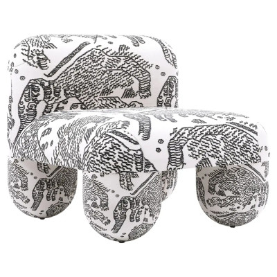 Кресло GIOTTO Accent Armchair White-Black